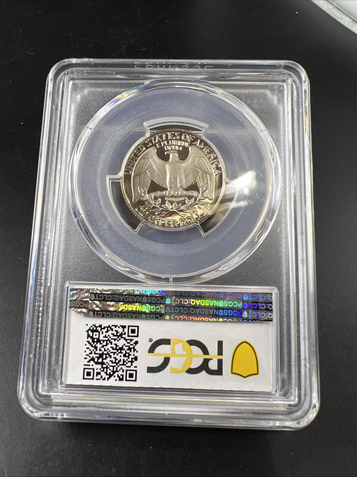 1989 S 25c Clad Copper Nickel Washington Quarter Coin PCGS PR69 DCAM #864