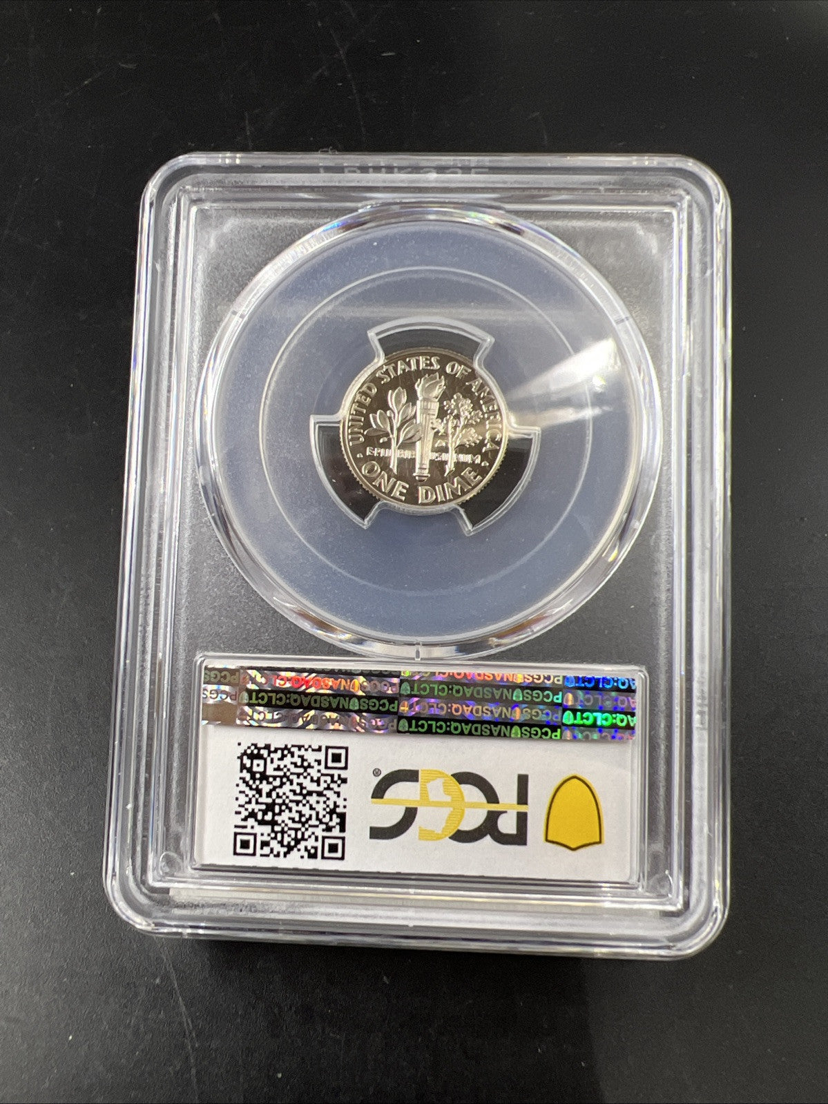 1989 S 10c Roosevelt Clad Copper Nickel Dime Coin PCGS PR69 DCAM #824