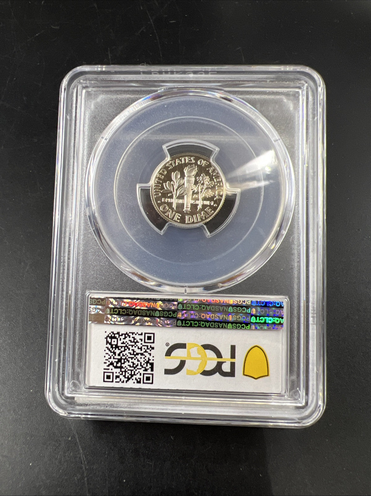 1989 S 10c Roosevelt Clad Copper Nickel Dime Coin PCGS PR69 DCAM #824