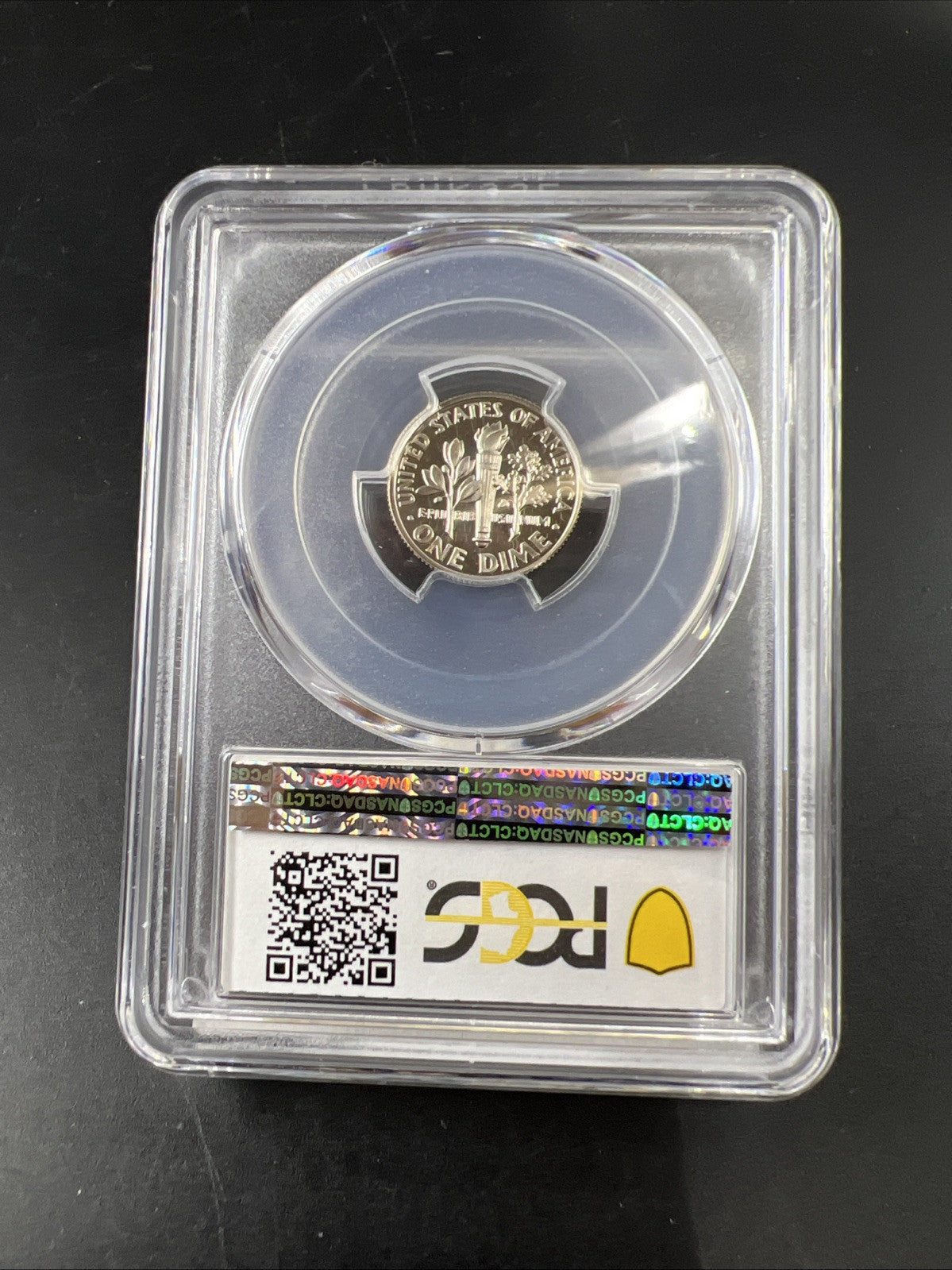 1989 S 10c Roosevelt Clad Copper Nickel Dime Coin PCGS PR69 DCAM #824