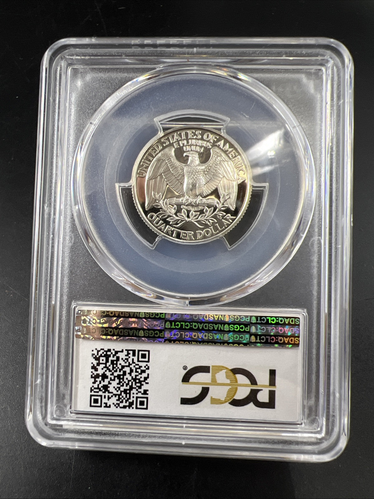 1993 S 25c Washington 90% Silver Proof Quarter Coin PCGS PR69DCAM #808