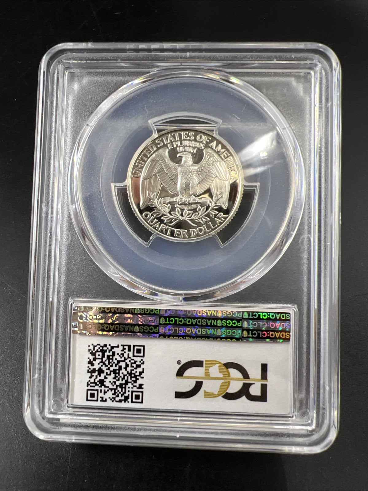 1993 S 25c Washington 90% Silver Proof Quarter Coin PCGS PR69DCAM #808