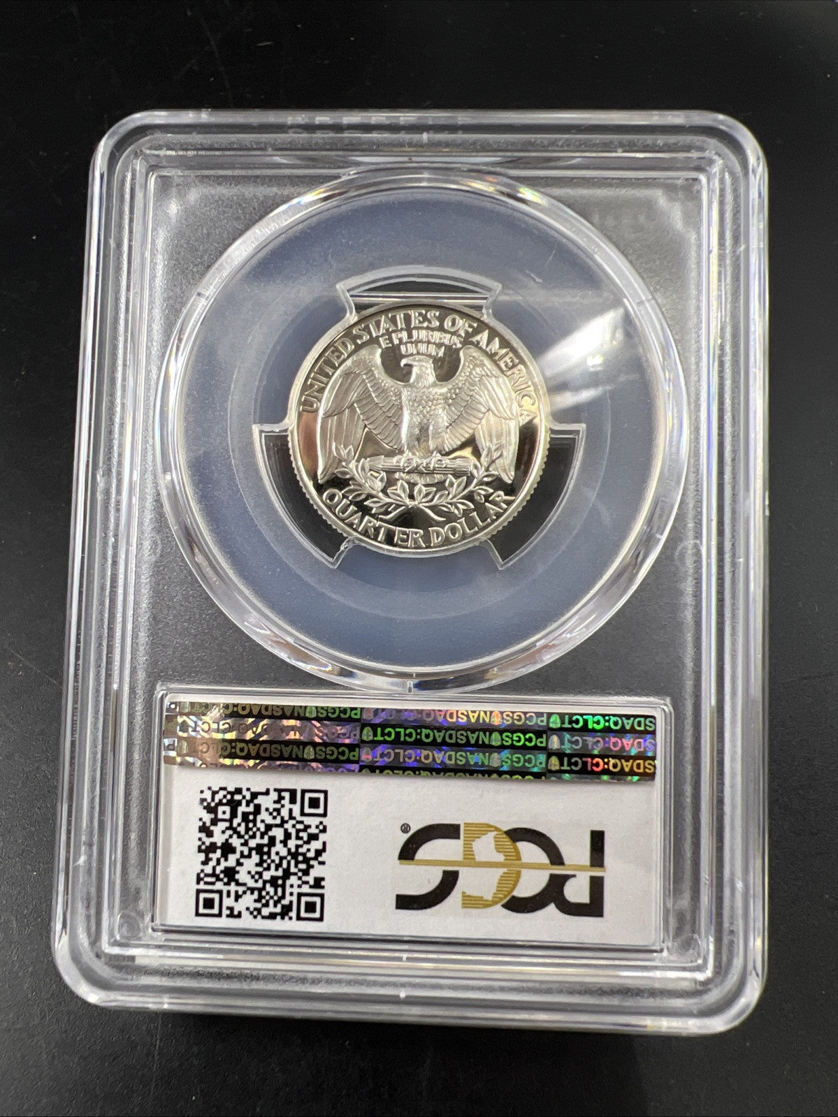 1993 S 25c Washington 90% Silver Proof Quarter Coin PCGS PR69DCAM #808