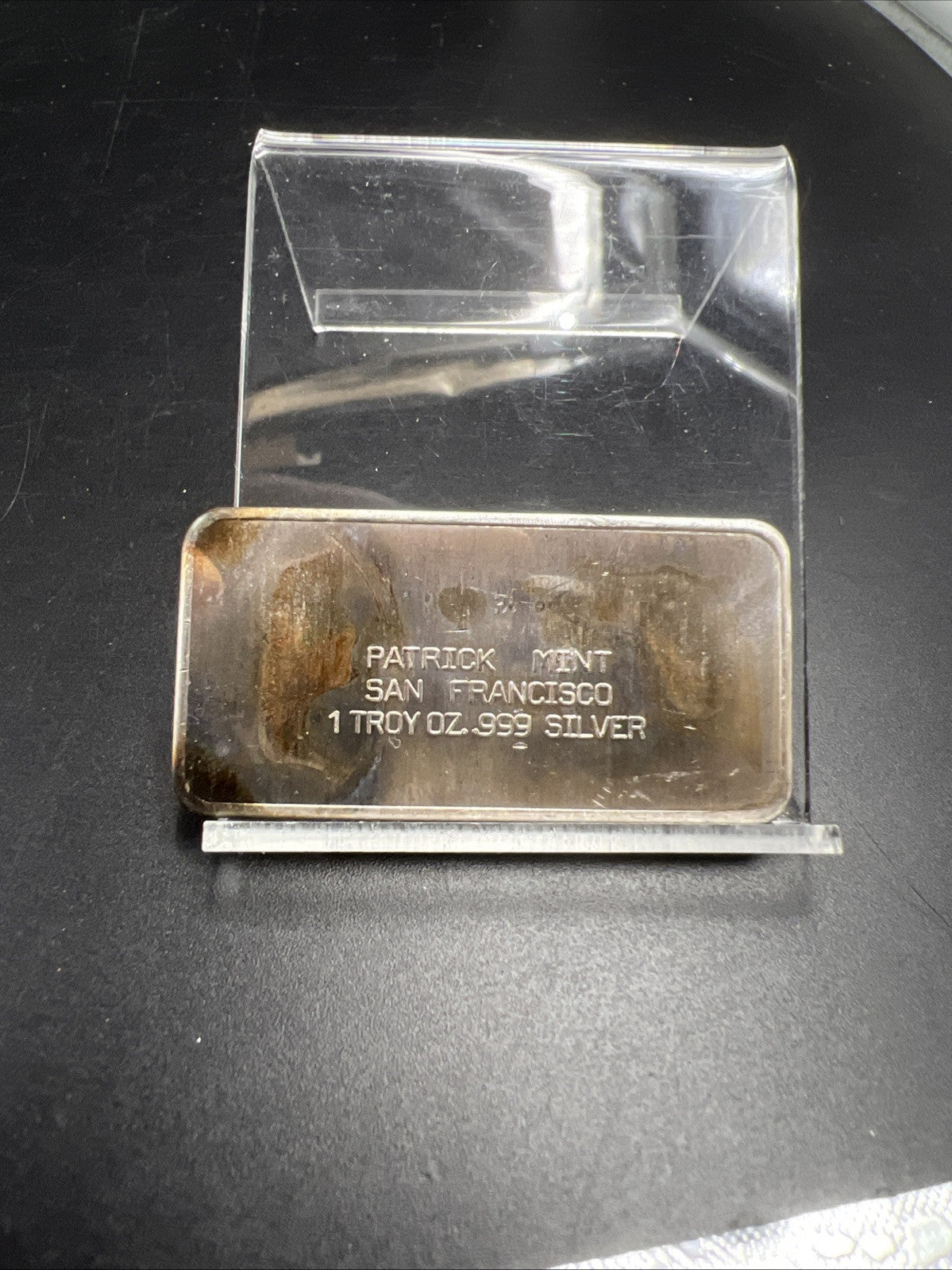 July 4th 1973 the Spirit of 1976 1 oz Silver Art Bar Patrick Mint Neat Toning