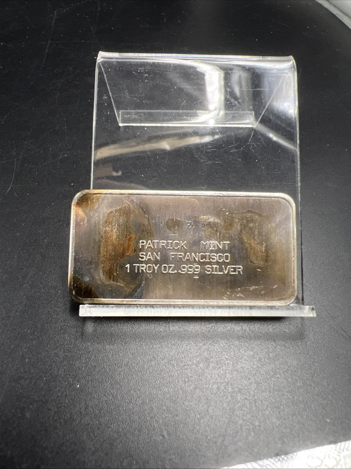 July 4th 1973 the Spirit of 1976 1 oz Silver Art Bar Patrick Mint Neat Toning