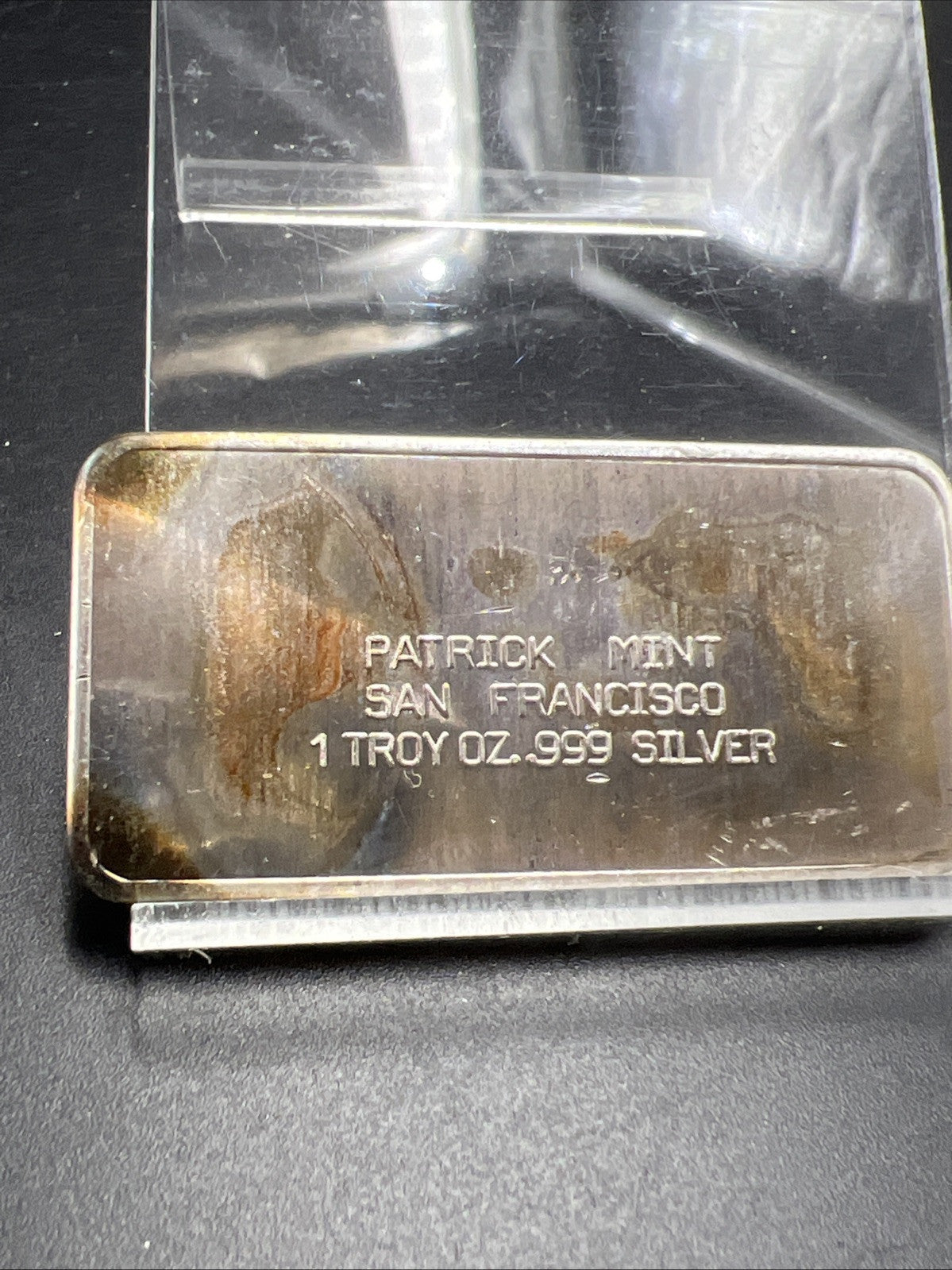 July 4th 1973 the Spirit of 1976 1 oz Silver Art Bar Patrick Mint Neat Toning