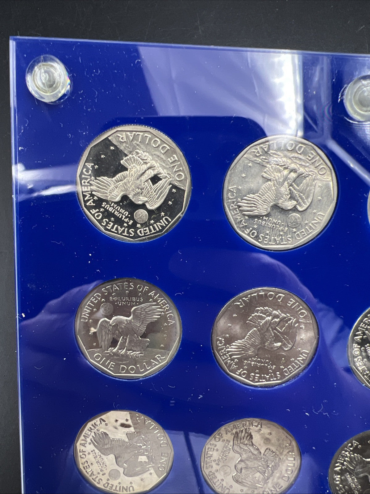 12 Coin 1979 1980 1981 S BU Proof SBA Susan B Anthony UNC Set n Capital Plastics