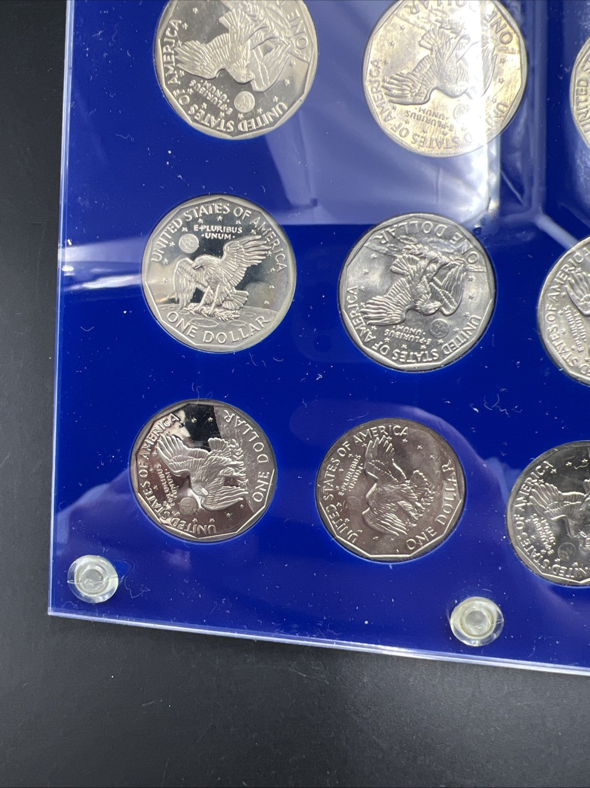12 Coin 1979 1980 1981 S BU Proof SBA Susan B Anthony UNC Set n Capital Plastics