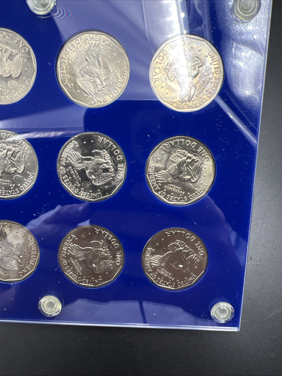 12 Coin 1979 1980 1981 S BU Proof SBA Susan B Anthony UNC Set n Capital Plastics