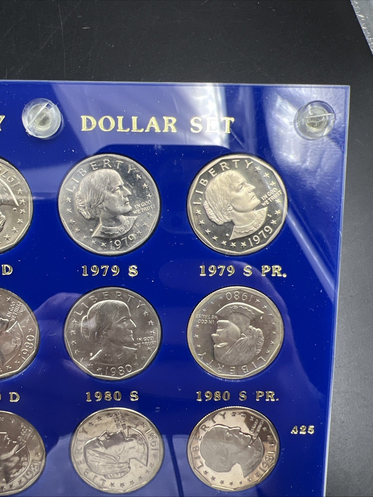 12 Coin 1979 1980 1981 S BU Proof SBA Susan B Anthony UNC Set n Capital Plastics