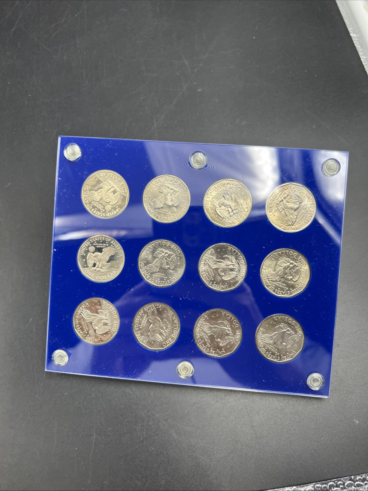 12 Coin 1979 1980 1981 S BU Proof SBA Susan B Anthony UNC Set n Capital Plastics