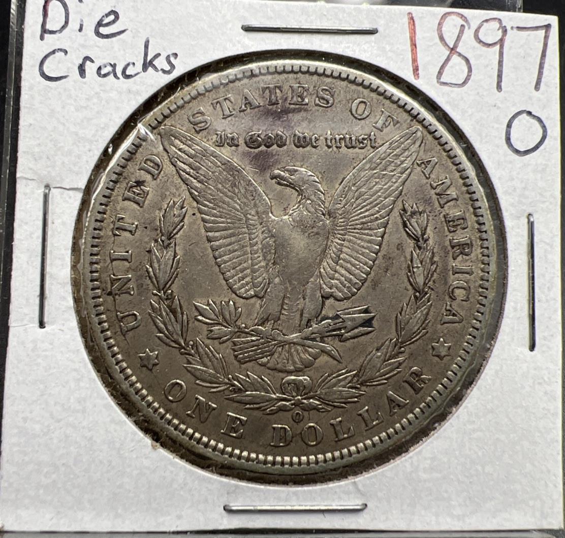 1897 O $1 Morgan Silver Dollar VAM 6A WOW! Variety Morgan Silver Dollar XF EF