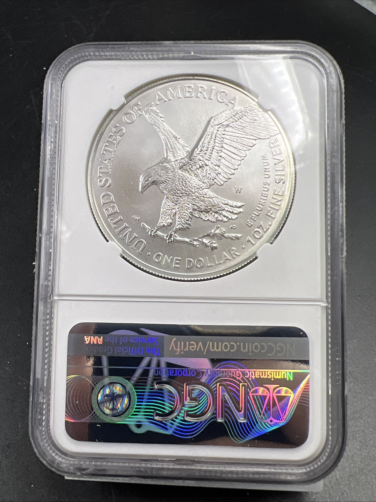 2021 W ASE Burnished American Silver Eagle MS70 T2 Type 2 NGC #024