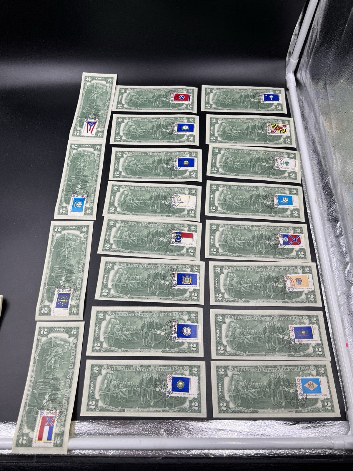 Pack of 50 Bills 1976 Postal $2 Two Dollar FRN Federal Reserve Notes UNC Atlanta