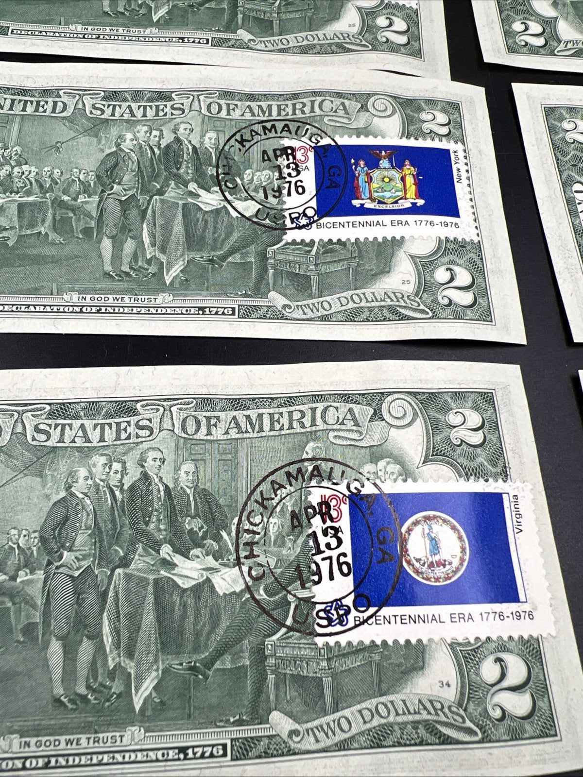 Pack of 50 Bills 1976 Postal $2 Two Dollar FRN Federal Reserve Notes UNC Atlanta