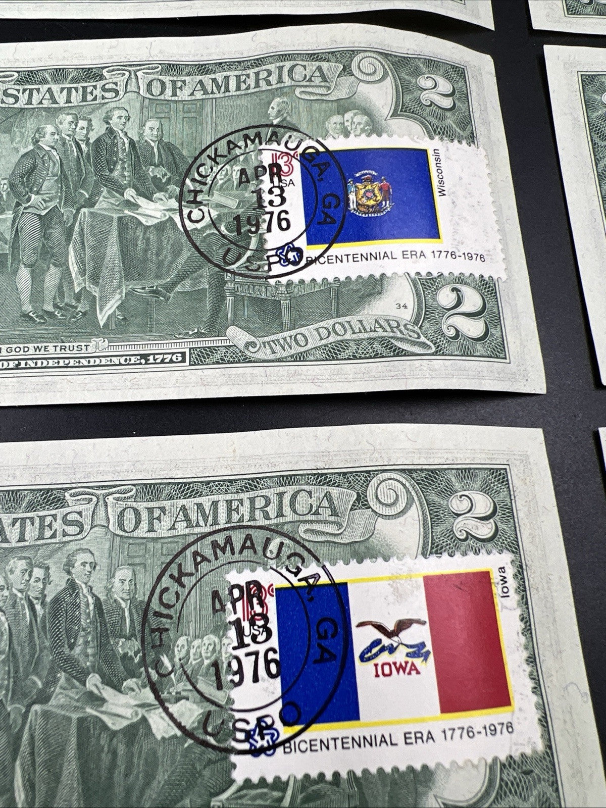 Pack of 50 Bills 1976 Postal $2 Two Dollar FRN Federal Reserve Notes UNC Atlanta