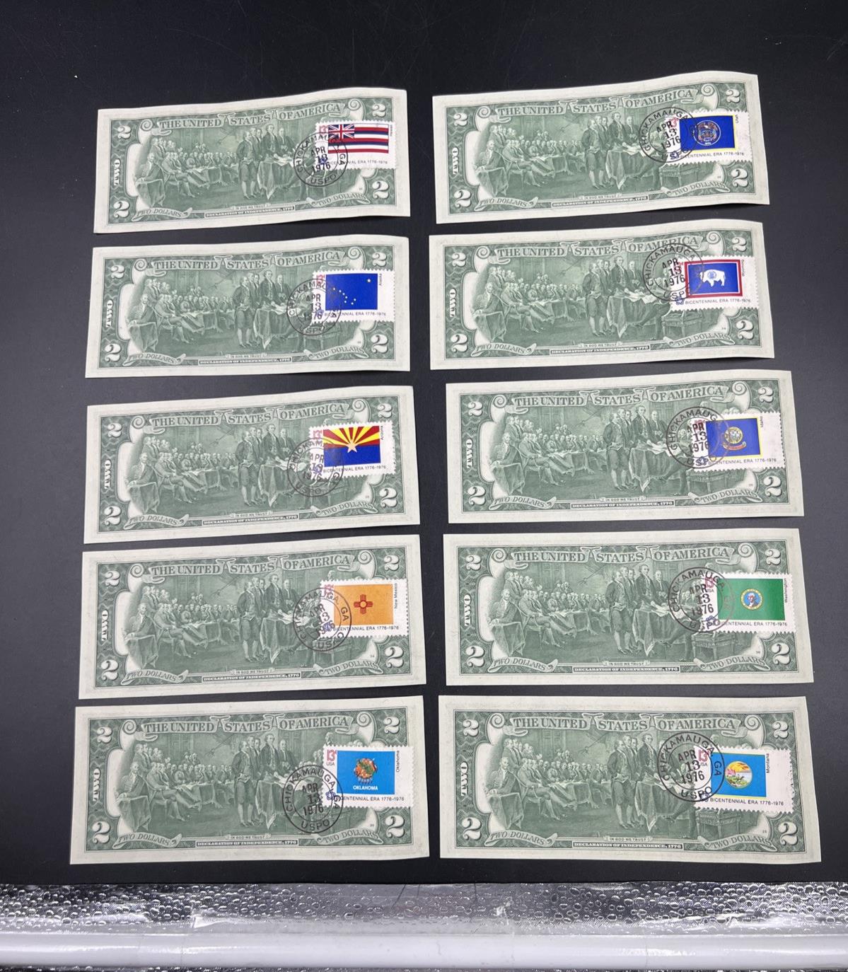 Pack of 50 Bills 1976 Postal $2 Two Dollar FRN Federal Reserve Notes UNC Atlanta