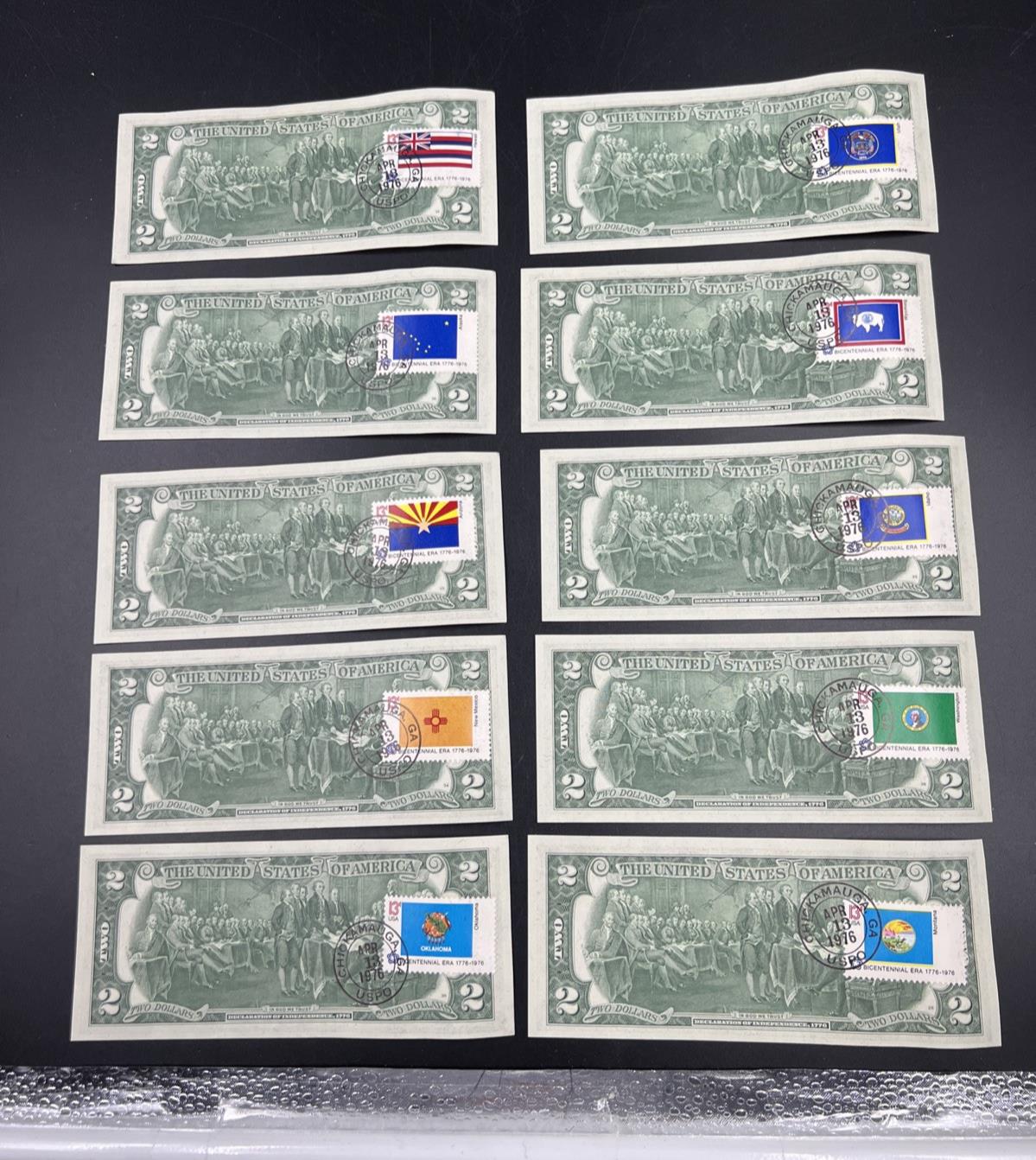 Pack of 50 Bills 1976 Postal $2 Two Dollar FRN Federal Reserve Notes UNC Atlanta