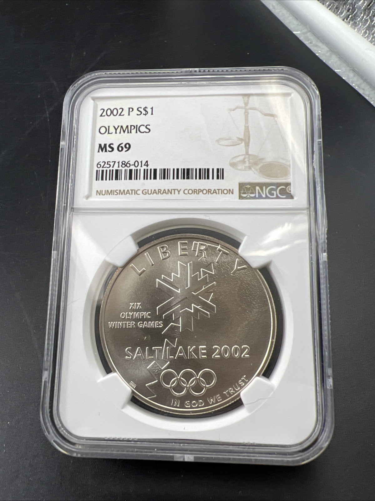 2002 P Olympics Salt Lake City Modern Commemorative Silver Dollar $1 MS 69 NGC