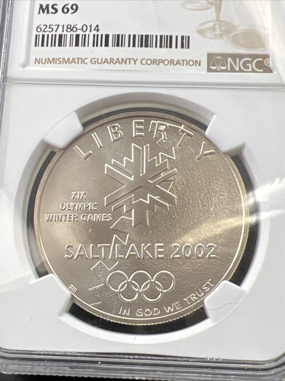 2002 P Olympics Salt Lake City Modern Commemorative Silver Dollar $1 MS 69 NGC