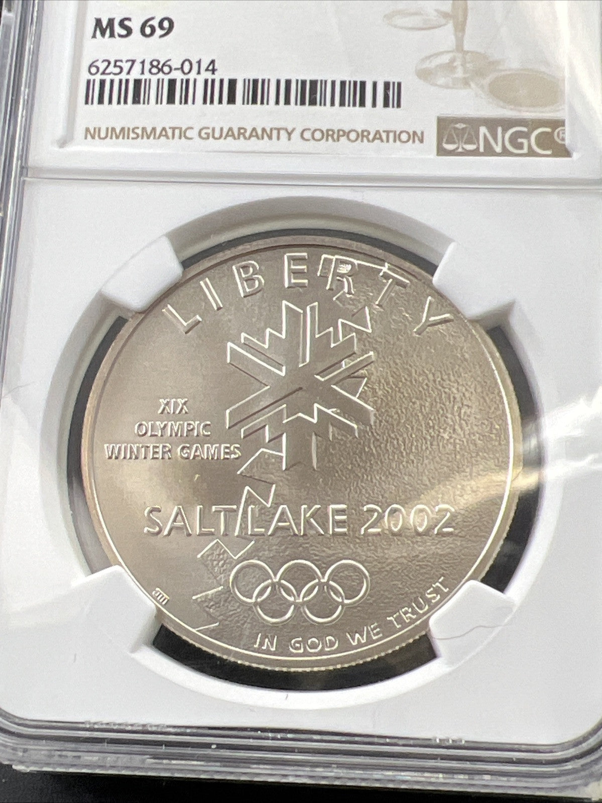 2002 P Olympics Salt Lake City Modern Commemorative Silver Dollar $1 MS 69 NGC