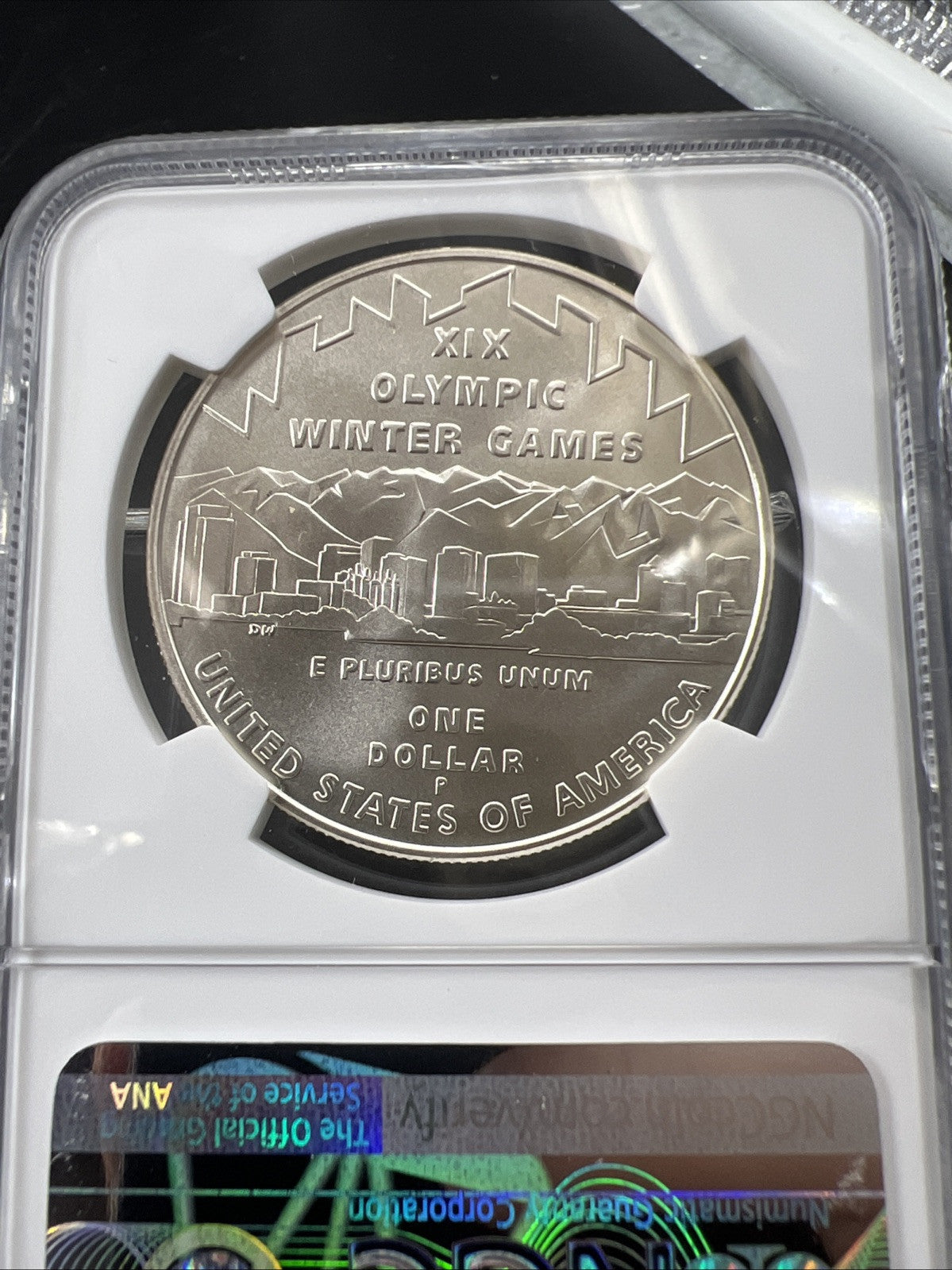 2002 P Olympics Salt Lake City Modern Commemorative Silver Dollar $1 MS 69 NGC