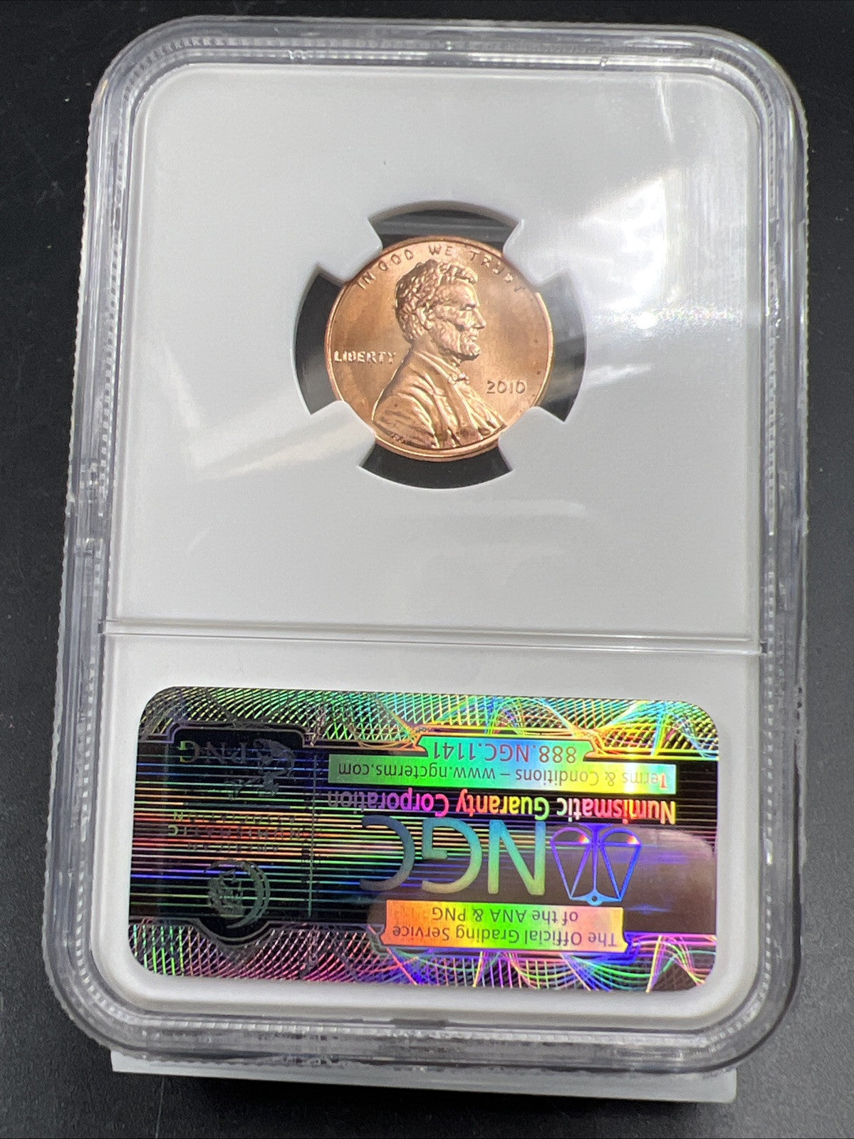 2010 1C Lincoln Union Shield Penny NGC MS66 RD First Day of Issue FDOI