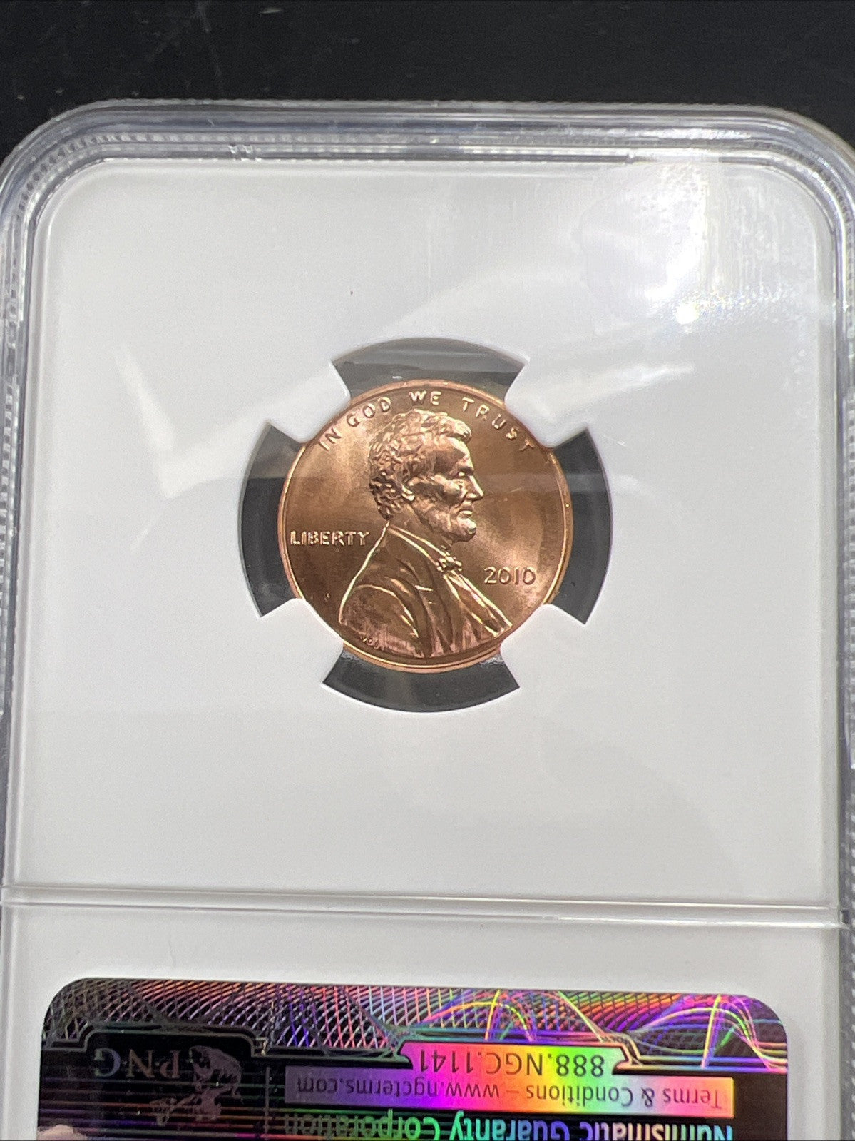2010 1C Lincoln Union Shield Penny NGC MS66 RD First Day of Issue FDOI