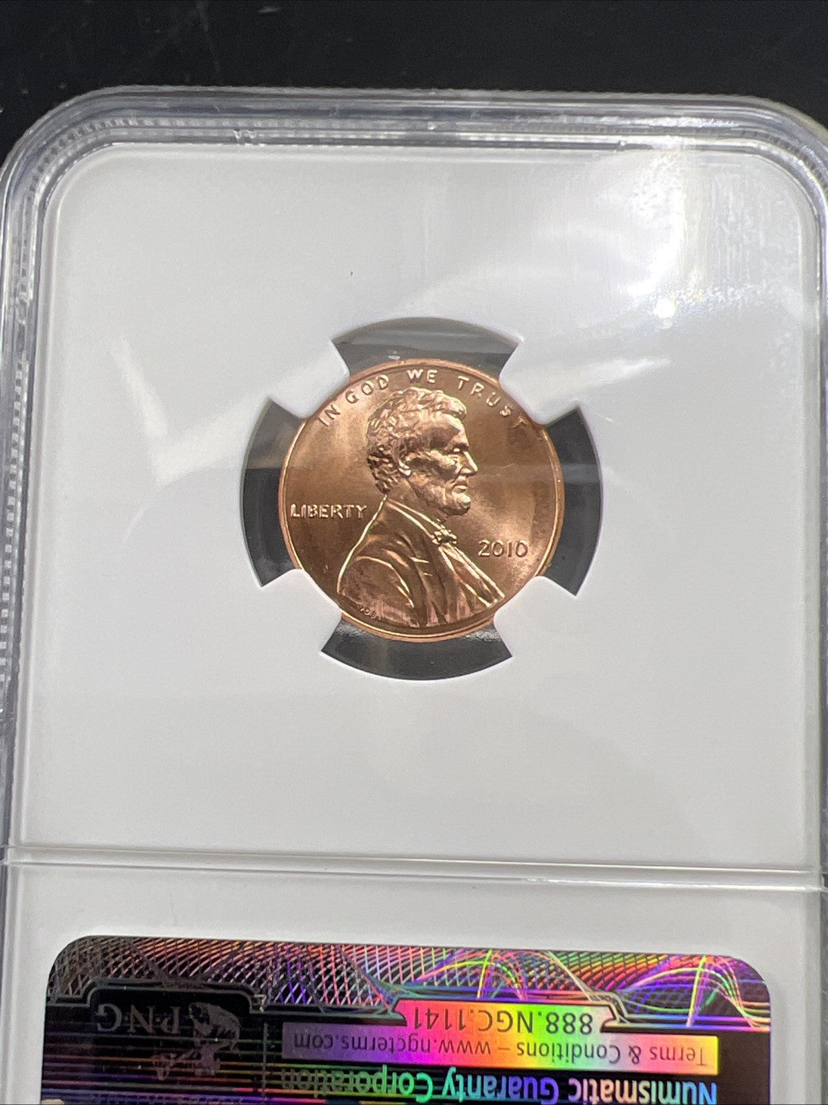 2010 1C Lincoln Union Shield Penny NGC MS66 RD First Day of Issue FDOI