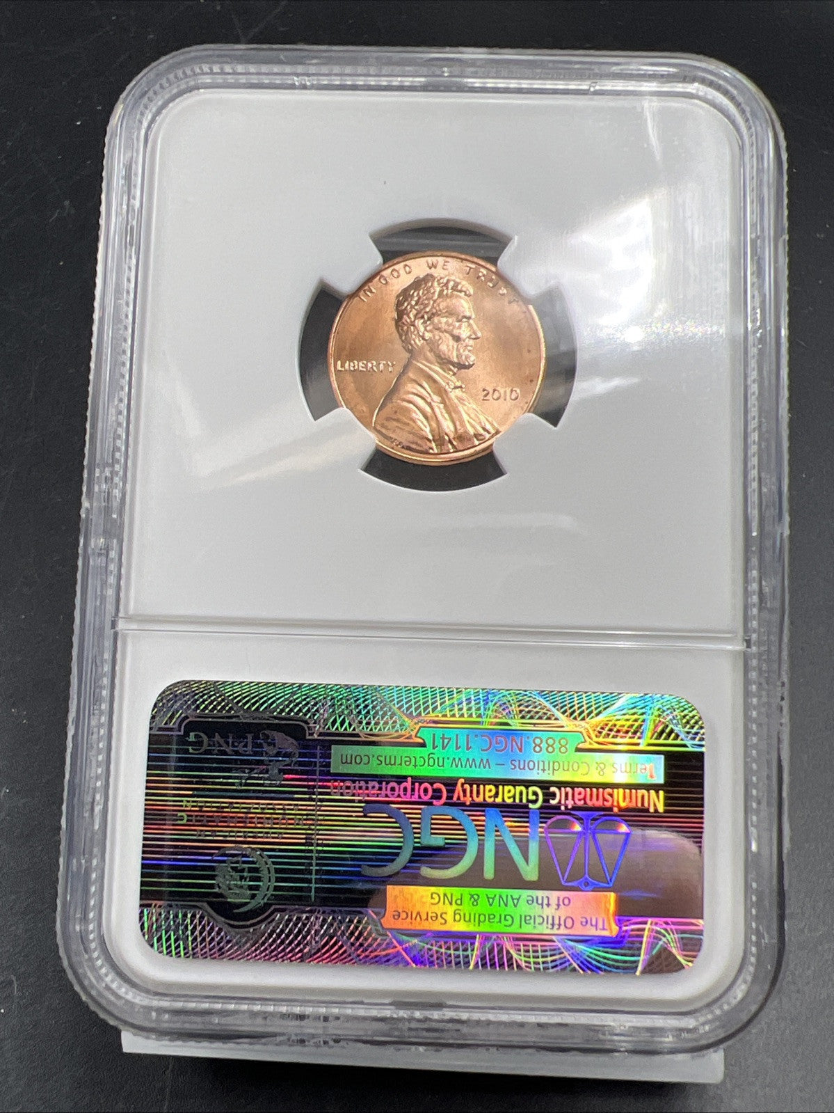 2010 1C Lincoln Union Shield Penny NGC MS66 RD First Day of Issue FDOI