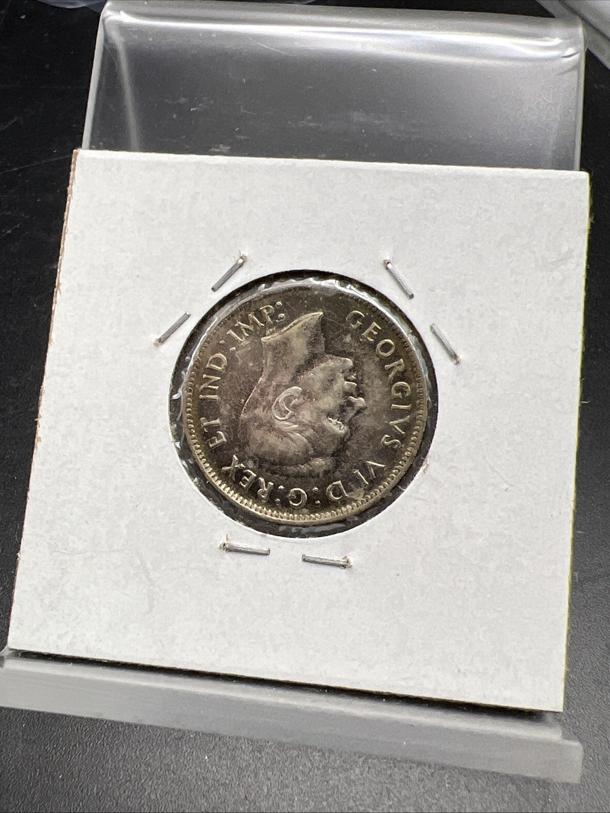 1948 25c Canada Silver Quarter Coin XF EF Extra Fine Toned