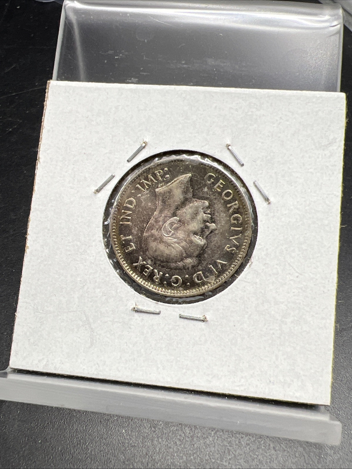 1948 25c Canada Silver Quarter Coin XF EF Extra Fine Toned