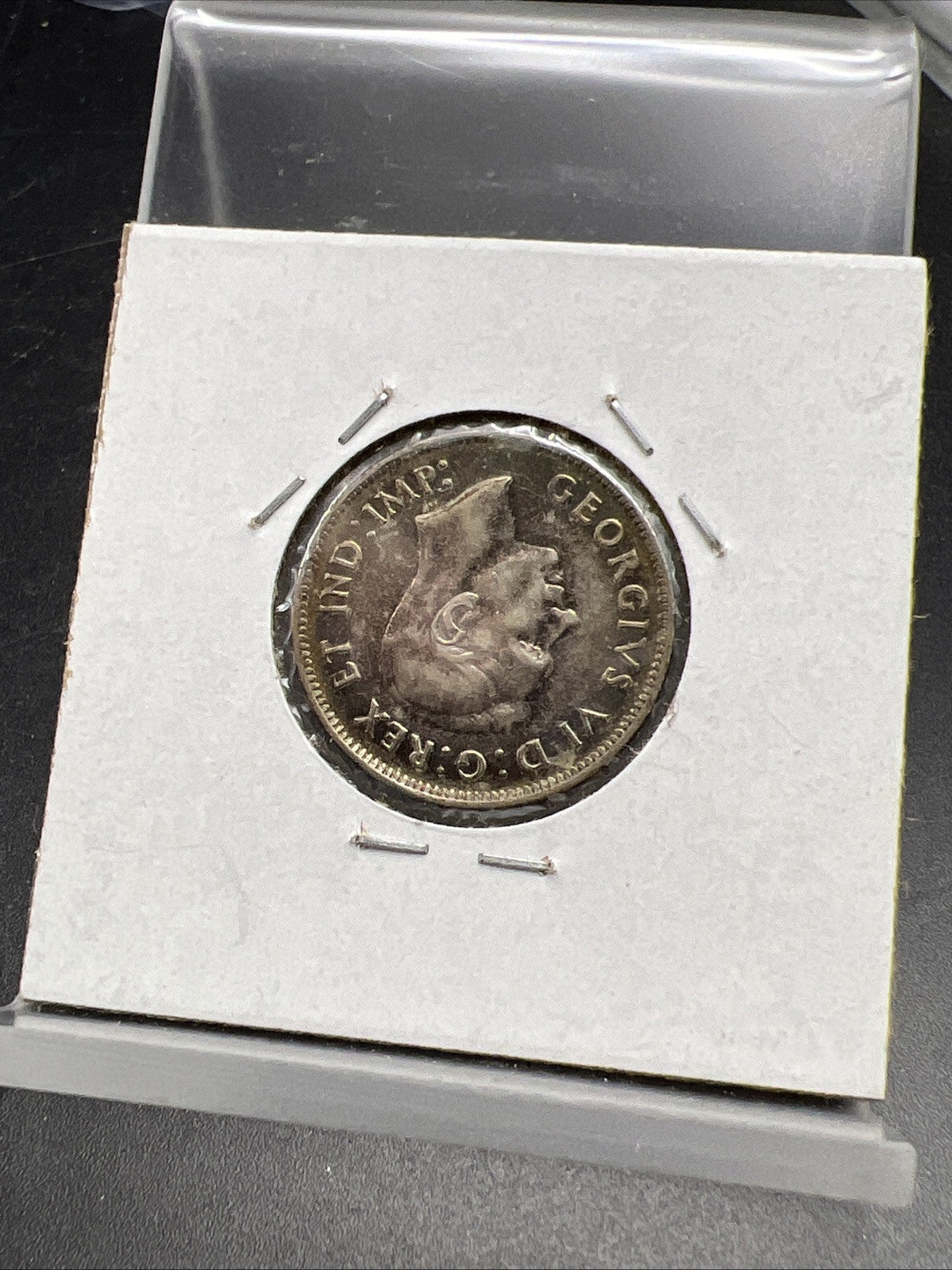 1948 25c Canada Silver Quarter Coin XF EF Extra Fine Toned