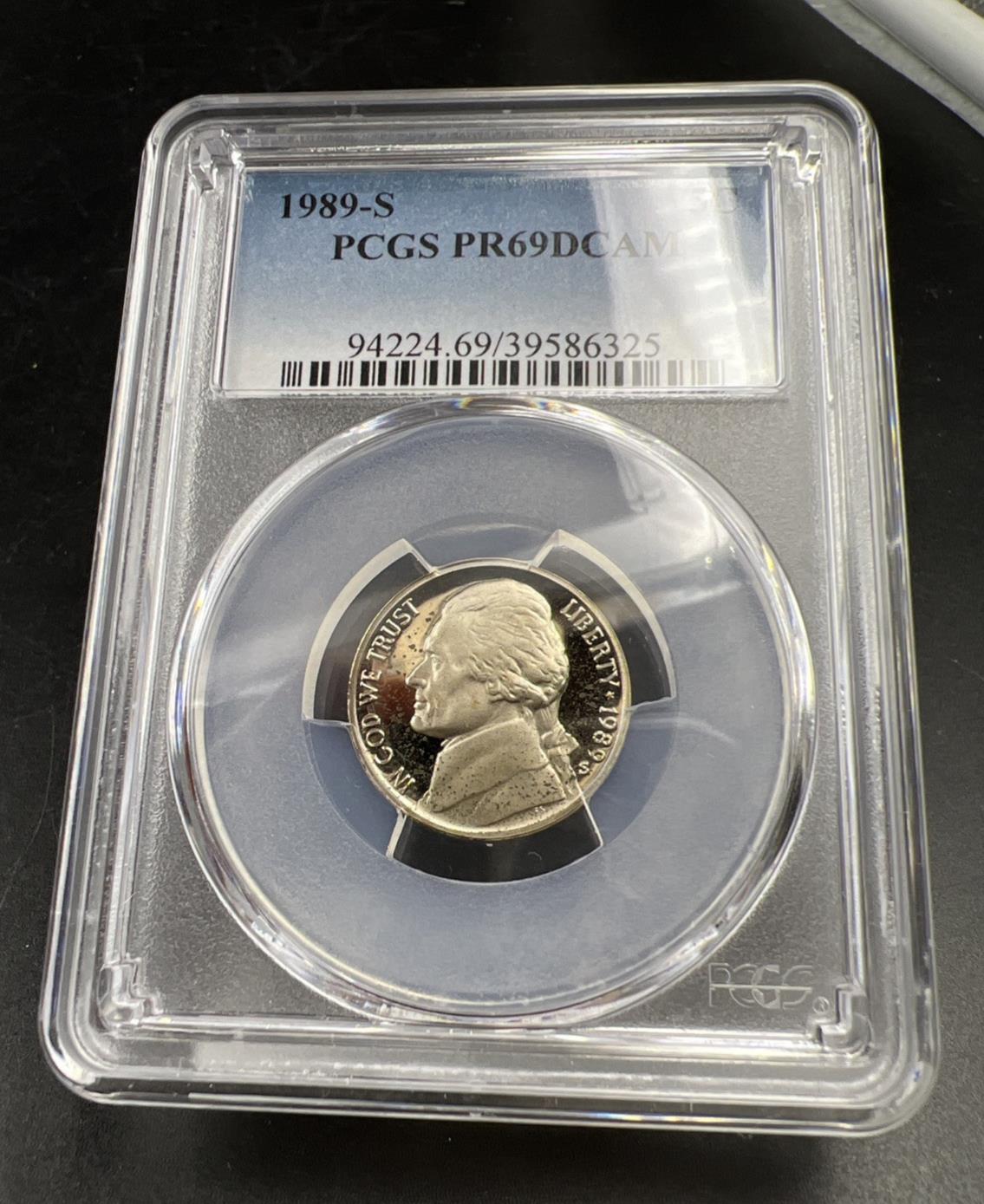 1989 S 5c Jefferson Nickel PCGS PR69 Gem Proof Certified #25
