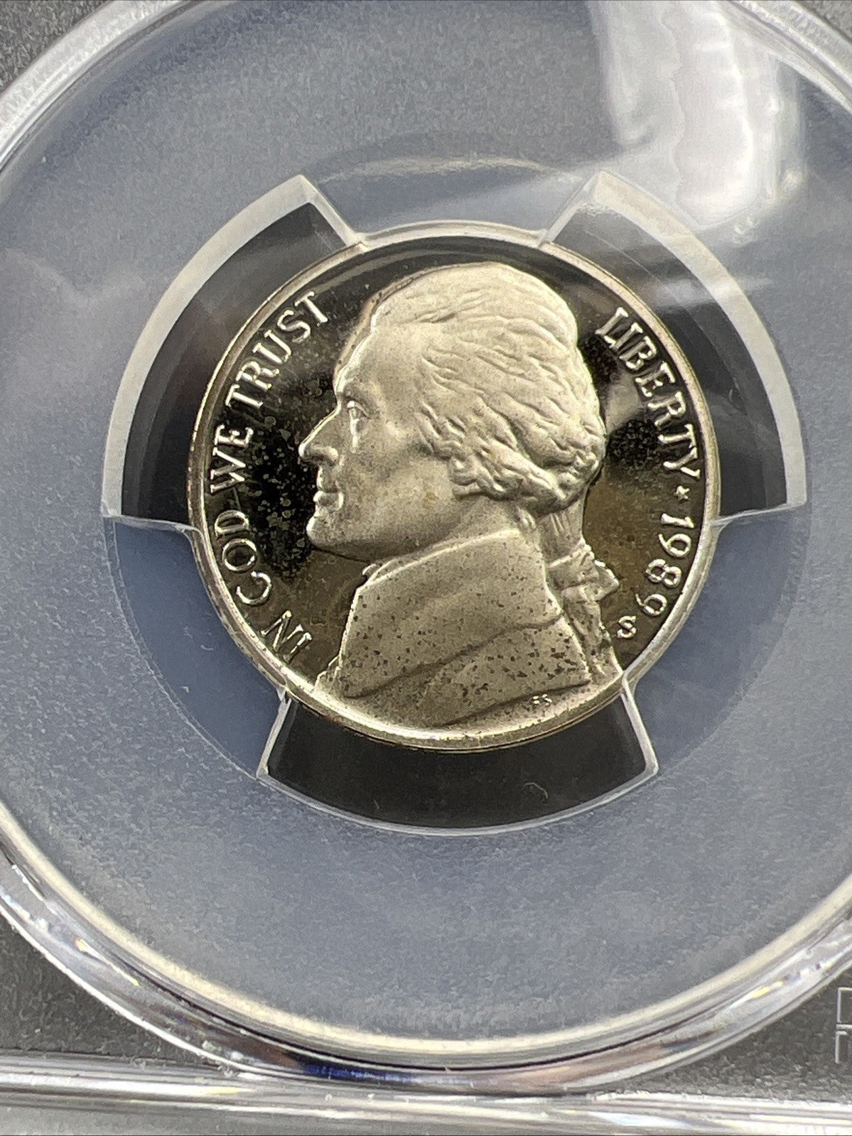 1989 S 5c Jefferson Nickel PCGS PR69 Gem Proof Certified #25