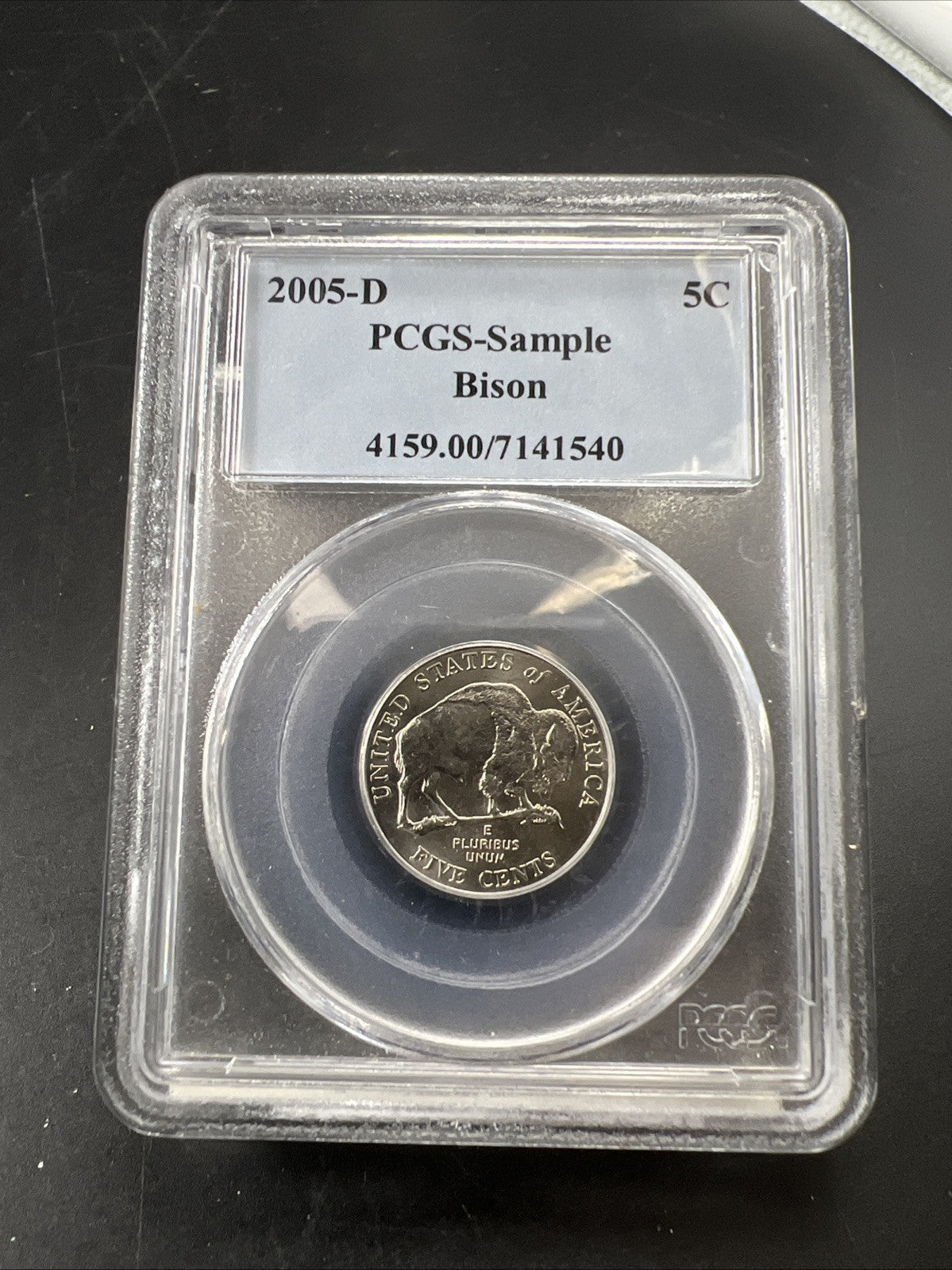 2005-D Nickel Bison PCGS Sample Slab Nice Condition