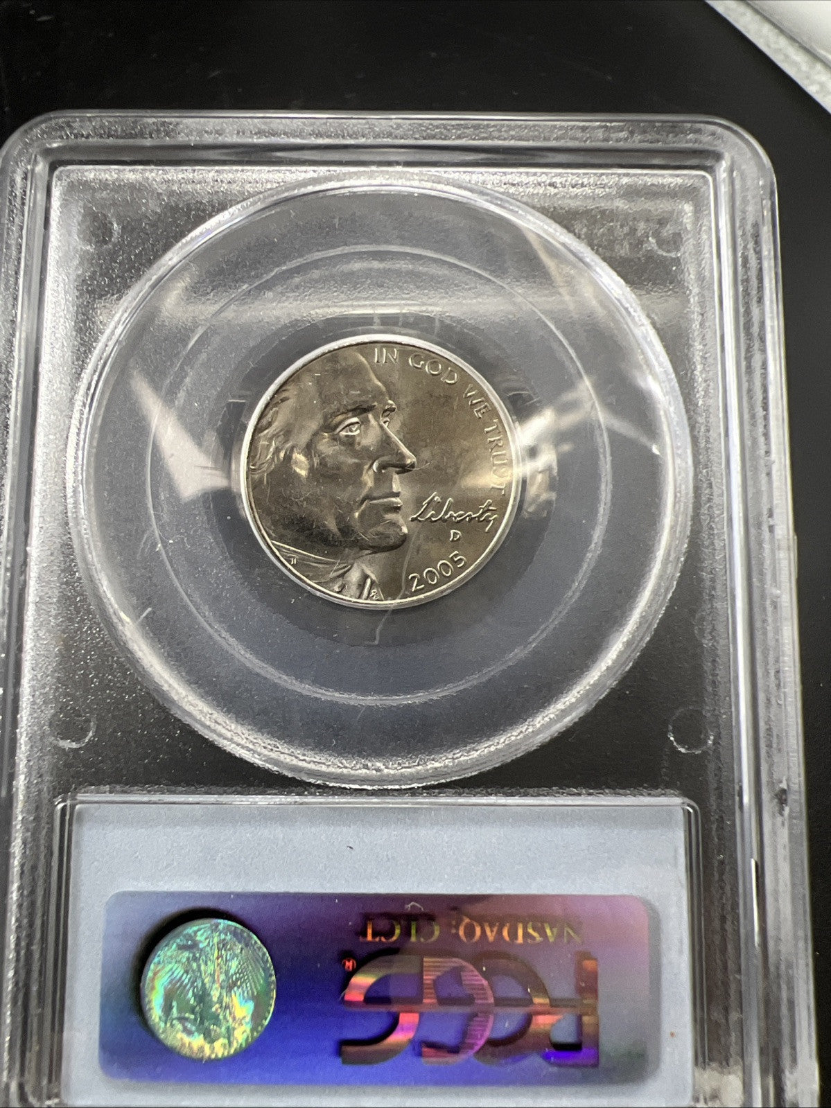 2005-D Nickel Bison PCGS Sample Slab Nice Condition