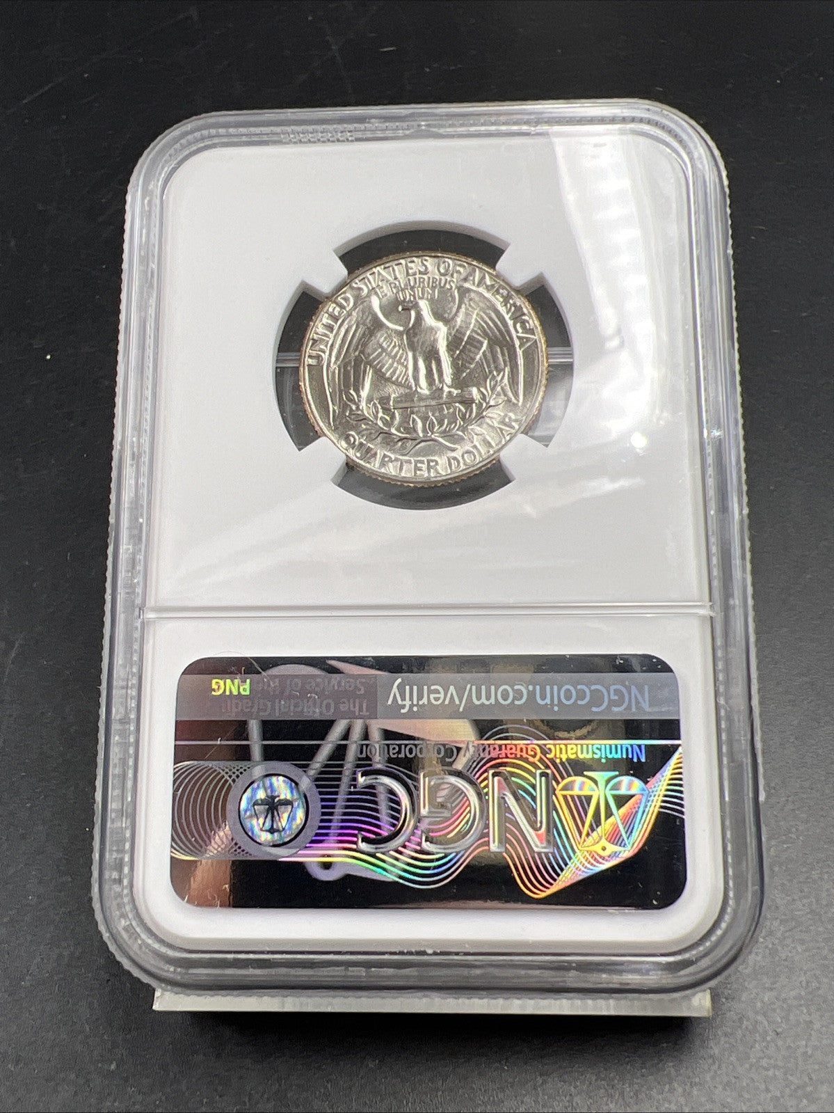1969 D 25c Washington Clad Copper Nickel Quarter Coin MS67 NGC Certified Gem BU