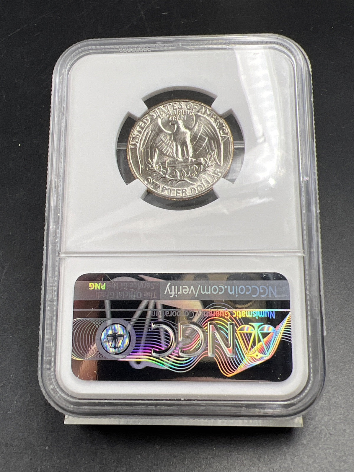 1969 D 25c Washington Clad Copper Nickel Quarter Coin MS67 NGC Certified Gem BU