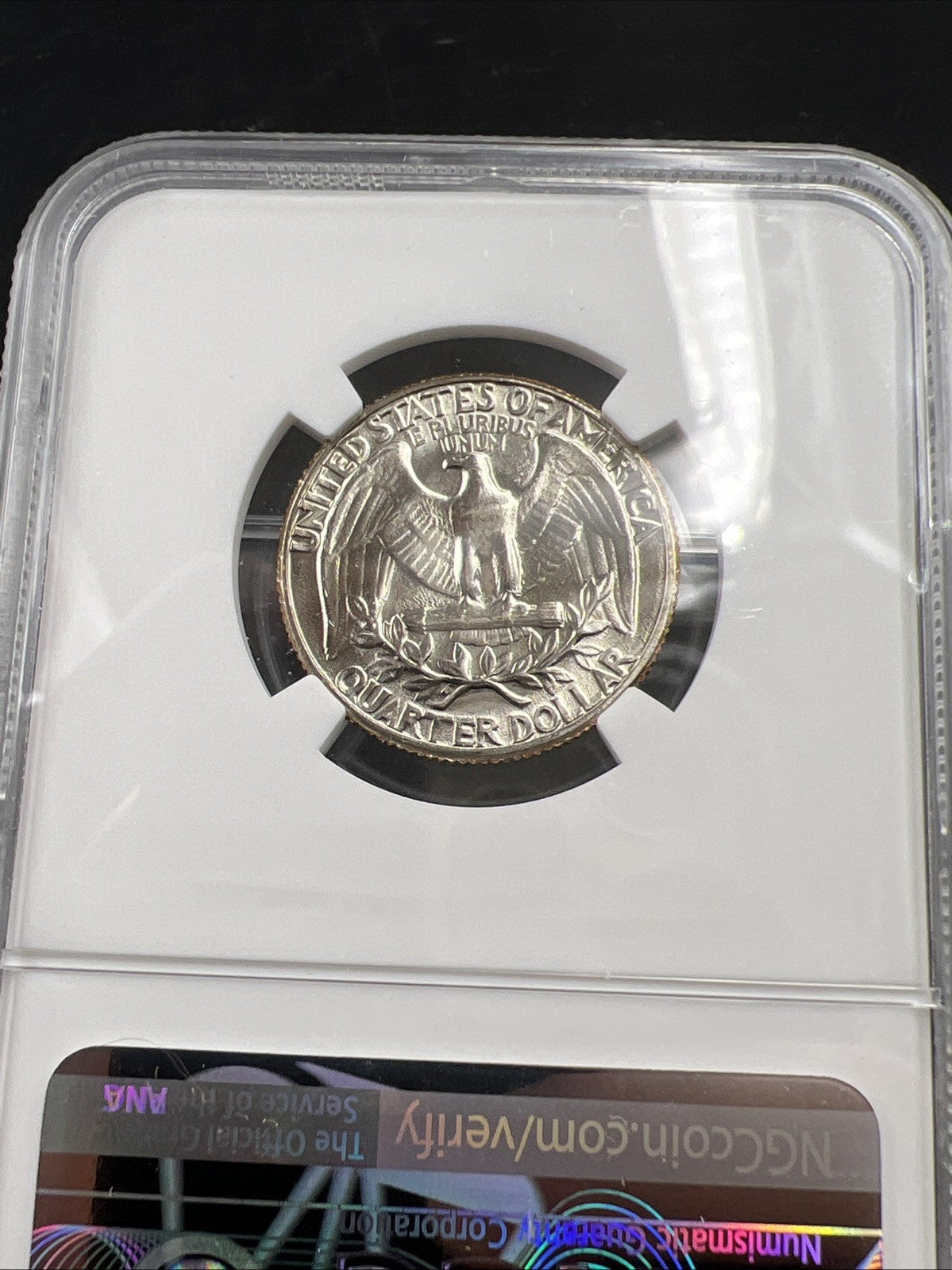 1969 D 25c Washington Clad Copper Nickel Quarter Coin MS67 NGC Certified Gem BU