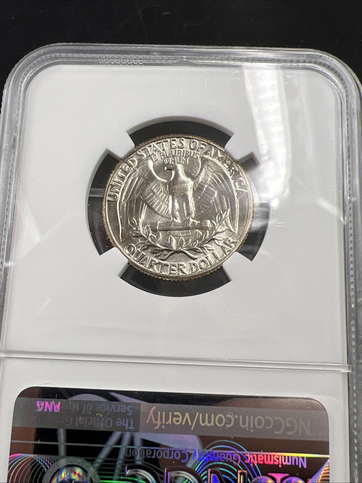 1969 D 25c Washington Clad Copper Nickel Quarter Coin MS67 NGC Certified Gem BU