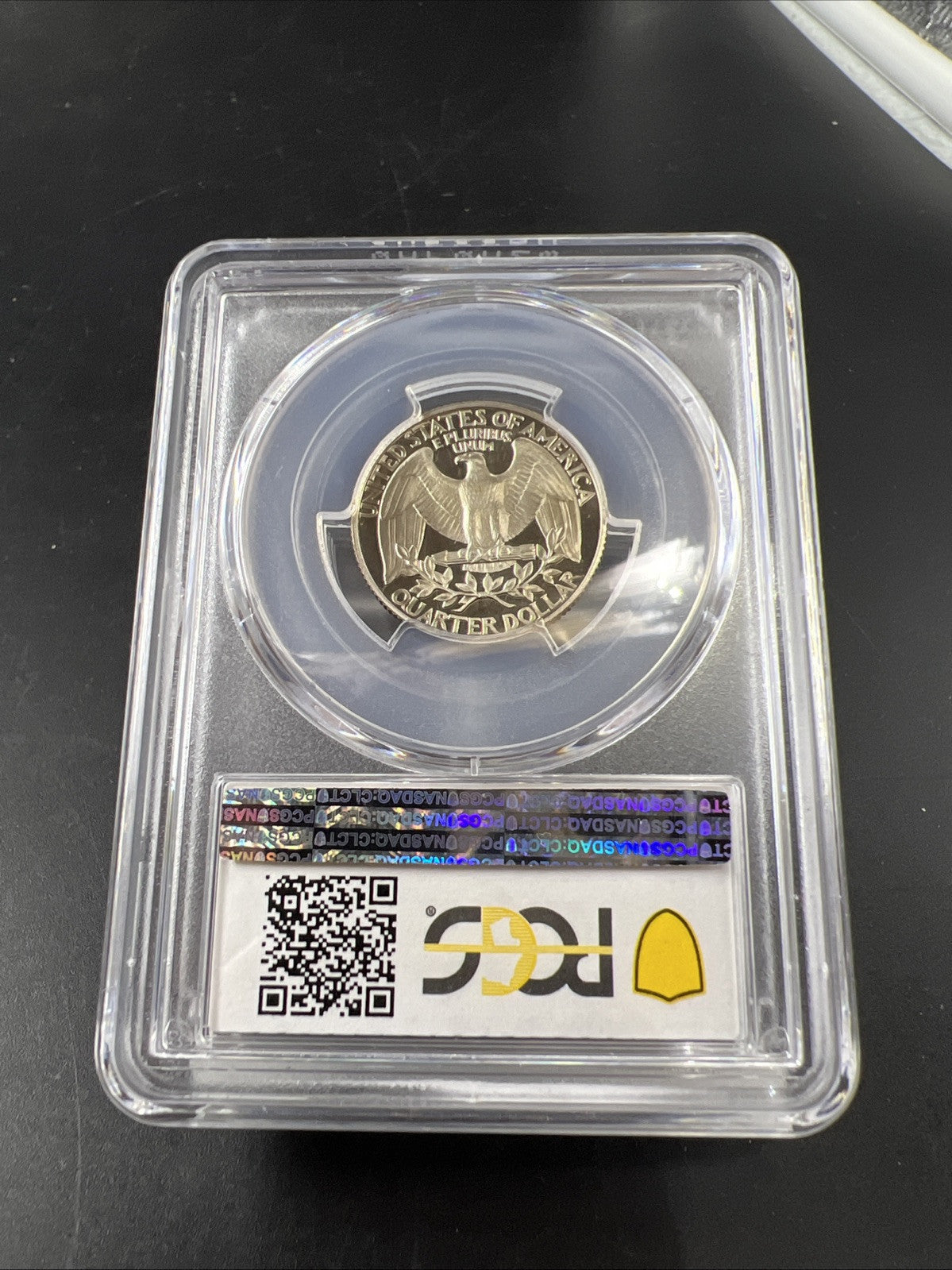 1987 S 25c Clad Copper Nickel Washington Quarter Coin PCGS PR69 DCAM #695