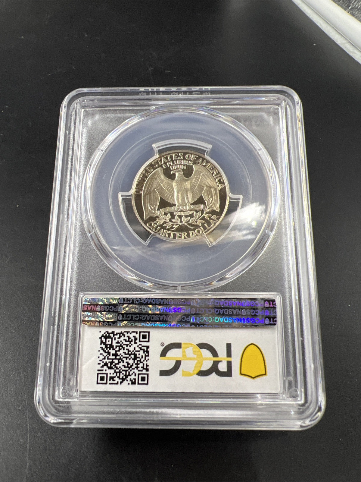 1987 S 25c Clad Copper Nickel Washington Quarter Coin PCGS PR69 DCAM #695