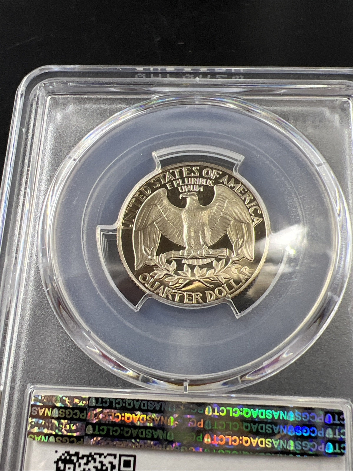 1987 S 25c Clad Copper Nickel Washington Quarter Coin PCGS PR69 DCAM #695