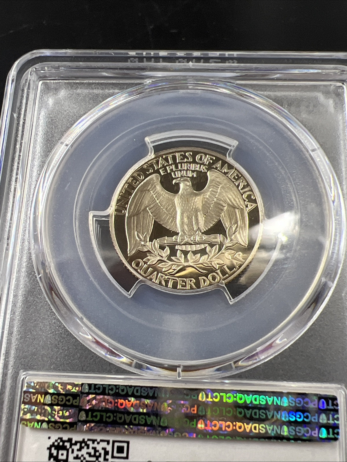 1987 S 25c Clad Copper Nickel Washington Quarter Coin PCGS PR69 DCAM #695