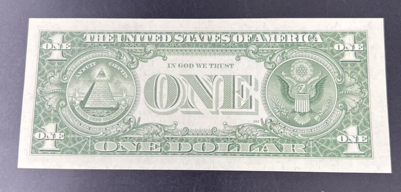 1957 * Star $1 One Dollar Silver Certificate Blue Seal Choice Uncirculated #49