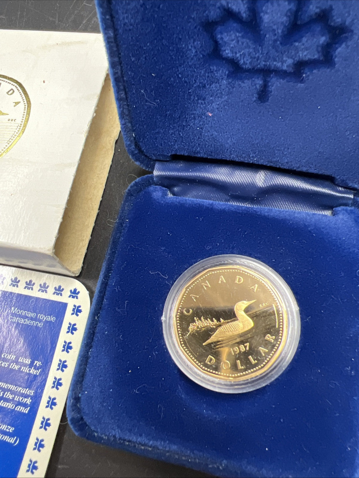 1987 $1 Proof Canada Loon Dollar with OGP