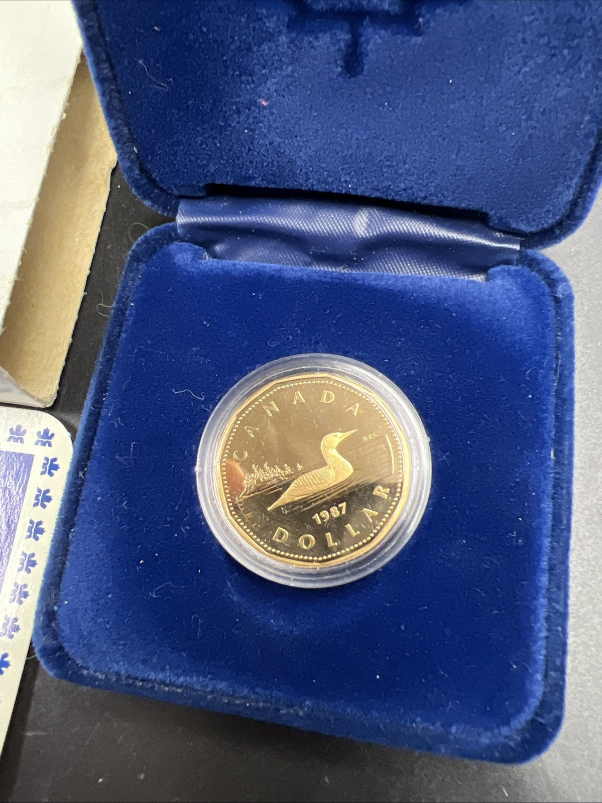 1987 $1 Proof Canada Loon Dollar with OGP