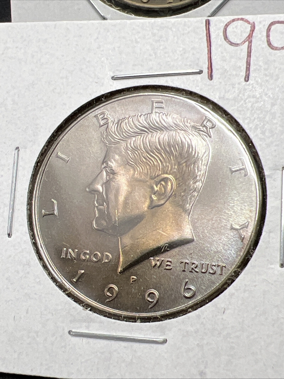Lot of 2 Kennedy BU Half Dollars 1996 P Neat Toning & 1976 D Bicentennial Half