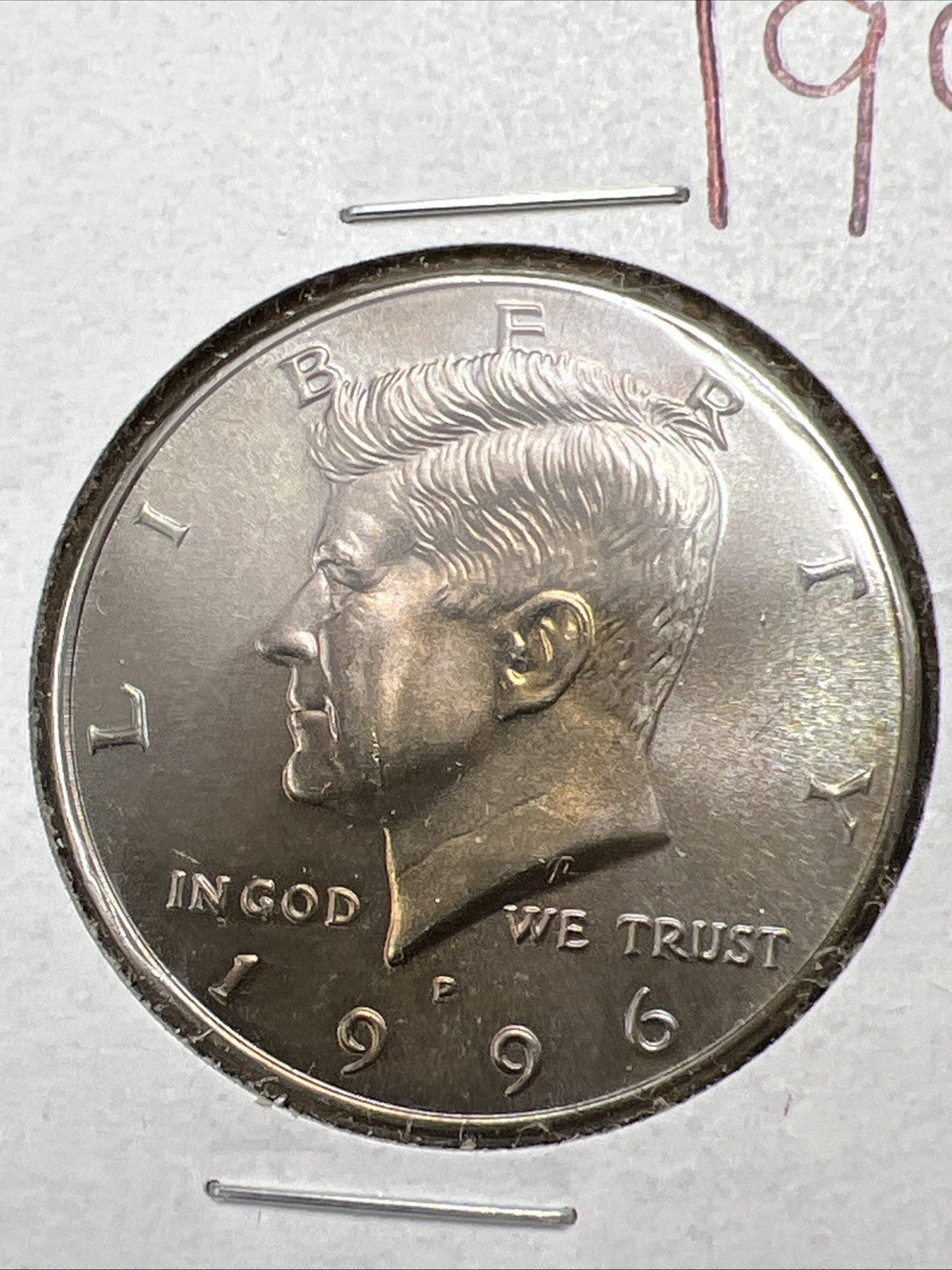 Lot of 2 Kennedy BU Half Dollars 1996 P Neat Toning & 1976 D Bicentennial Half